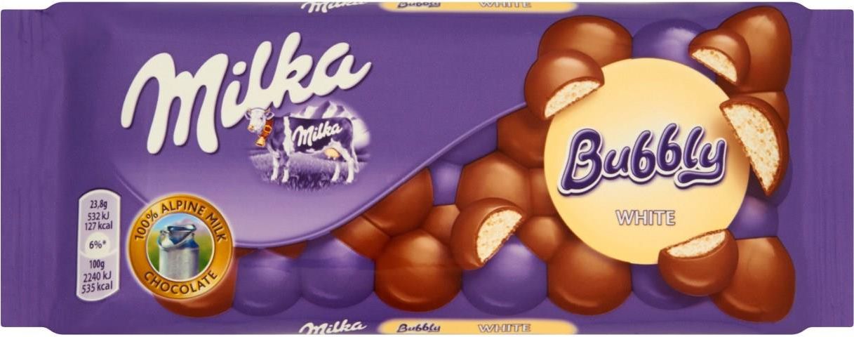 Mondelez Milka Bubbly White Czekolada 95G Ceny I Opinie Ceneo pl