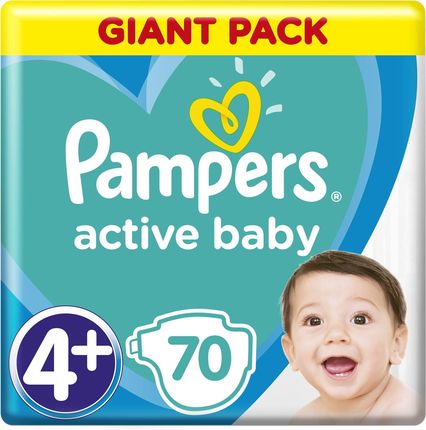 Pampers Active Baby GP rozmiar 4+ 70 pieluszek