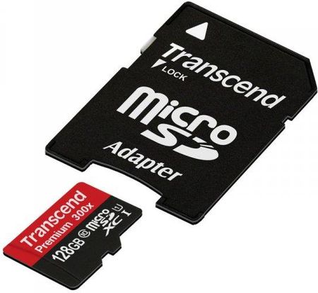 Transcend Premium microSDXC 128GB 300x Class 10 UHS-I (TS128GUSDU1)
