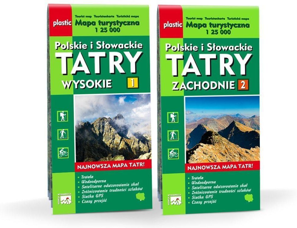 Mapa Turystyczna Tatry Polskie I S owackie 2w1 WIT Ceny I Opinie 