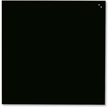NAGA Tablica szklana suchościeralna magnetyczna 45x45 cm czarna (10701)