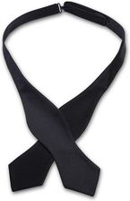 Zdjęcie Elegancka czarna jedwabna mucha wiązana typ diamond - Zakroczym