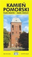 Kamień Pomorski - Plan Miasta z Mapą Okolic