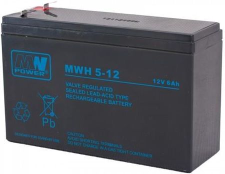MW Power Akumulator MWH 5-12L 12V 5Ah (MWH 5-12(L))