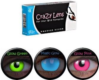 ColourVUE Crazy Lens Uv Glow 2 Szt.