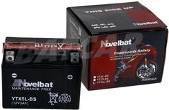 Novelbat YTX5L-BS AGM Motorradbatterie 12V 4Ah 55A 