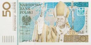 Banknot 50 zł Jan Paweł II 2006
