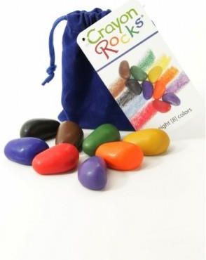 Crayon Rocks Kredki W Aksamitnym Woreczku - 8 Kolorów (CRBVE8)