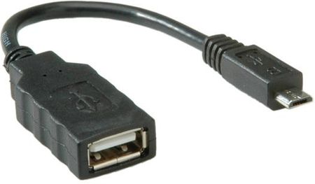 Value Kabel USB Mini USB - USB A OTG 0.15m Czarny (11.99.8311)
