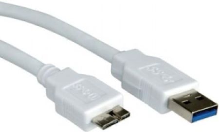 Value Kabel USB A-Microb Męsko-Męski 3m Biały  (11.99.8877)