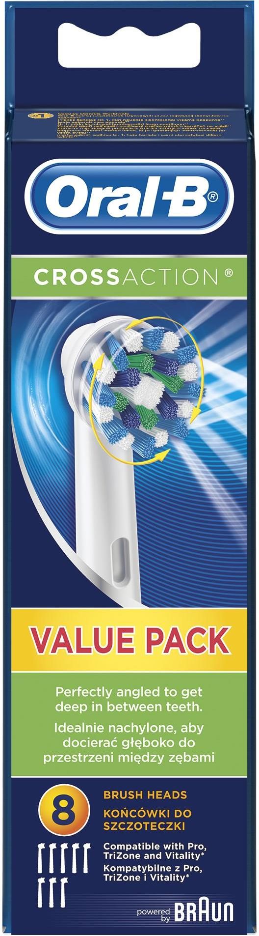 Oral-B CrossAction Końcówki 8 sztuk (EB50-8)