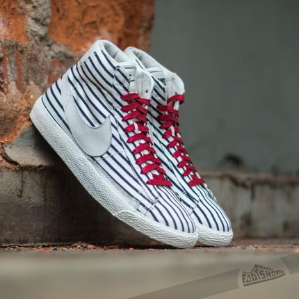 Nike Blazer Mid Premium Vintage QS White Dark Obsidian Gym Red Ceny i opinie Ceneo.pl