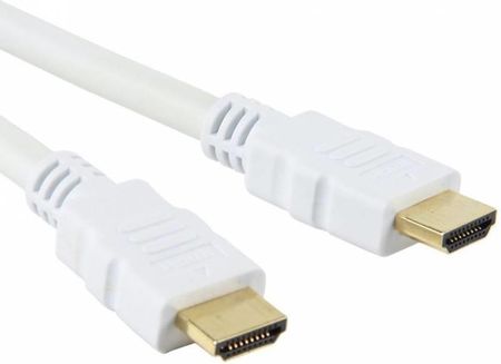Techly Kabel HDMI z ethernetem Biały 5m (306936) 