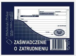 Zdjęcie Michalczyk & Prokop Zaświadczenie o zatrudnieniu A6 80 kartek (502-5) - Mysłowice