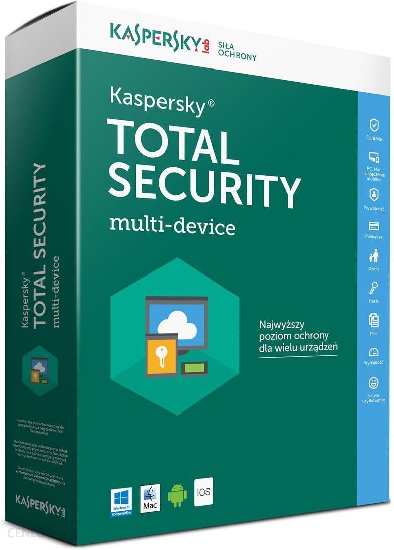 Kaspersky Total Security multi-device 2PC/1Rok Odnowienie (KL1919PCBFR)