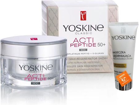 Dax Cosmetics Yoskine Classic 50+ Acti Peptide Krem Na Noc C. Norm. i Miesz. 50ml + Yoskine Body Serum 12ml