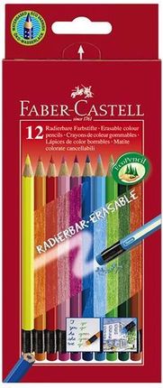 Faber Castell Kredki Ołówkowe Z Kolorową Gumką 116612