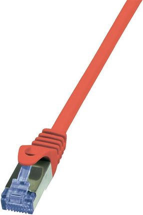 LogiLink Kabel Sieciowy Cat.6A S/FTP AWG 26/7 RJ45 2m Czerwony (CQ3054S)
