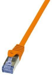 LogiLink Kabel Sieciowy Cat.6A S/FTP AWG 26/7 RJ45 0.25m Pomarańczowy (CQ3018S)