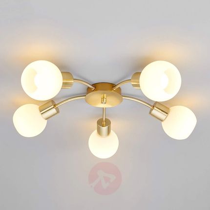Lampenwelt Elaina – Led Mosiężna 5-Pkt. (c22321bm.om.5)