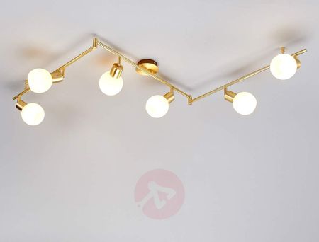 Lampenwelt 6-Punktowa Led Elaina Mosiężna (s22321bm.om.6z)
