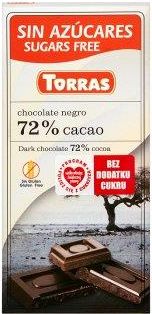 Torras Czekolada Gorzka 72% Kakao 75g