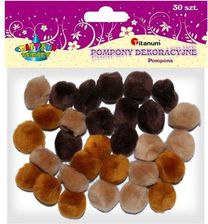 Zdjęcie Titanum Pompony Dekoracyjne Brązowy Mix - Kościerzyna