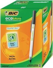 Zdjęcie Bic Długopis ecolutions Round Stic czarny pudełko 60 sztuk - Kalety