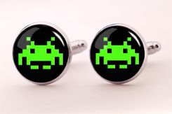 Space Invaders - Spinki do mankietów