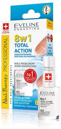 Eveline Nail Therapy Zestaw (Lakier Odżywka 8W1 5Ml + Olejek Do Skórek I Paznokci Arganowy 5Ml )
