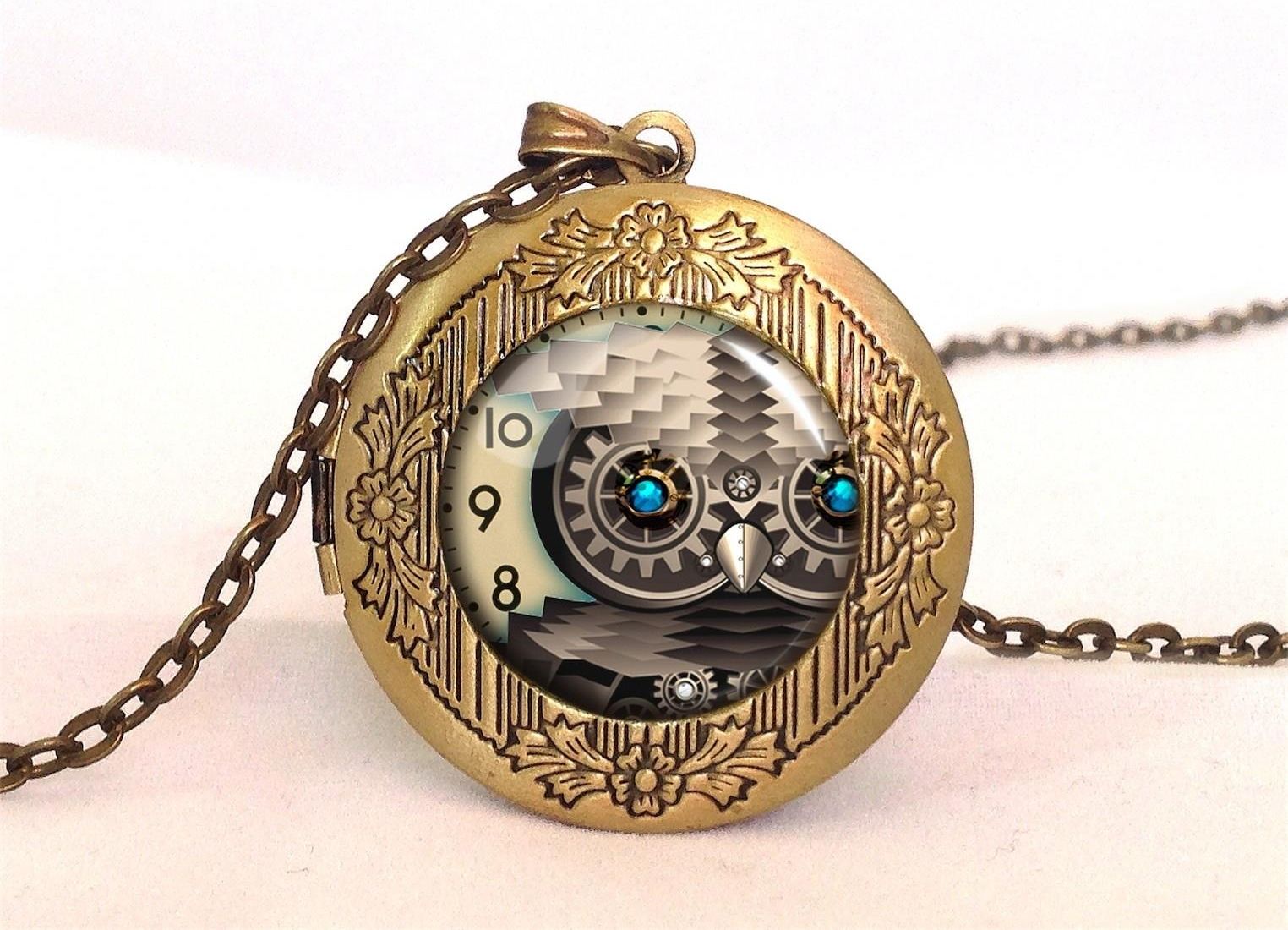 Steampunk'owa sowa - pierścionek regulowany