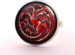 Gra o Tron Targaryen - pierścionek regulowany - Pierścionki handmade
