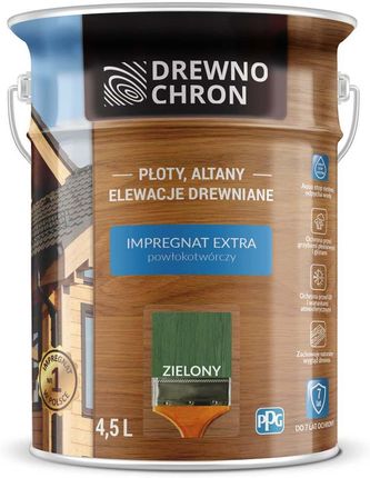 Drewnochron Impregnat Extra Powłokotwórczy Zielony 4,5L