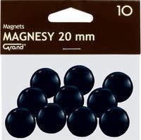 Grand Magnesy Do Tablic Okrągłe 20Mm Czarne /10Szt (Kwa115A) 