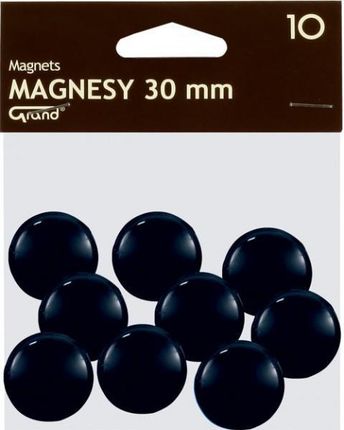 Grand Magnesy Do Tablic Okrągłe 30Mm Czarne /10Szt (Kwa116A) 