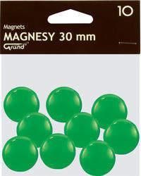 Grand Magnesy Do Tablic Okrągłe 30Mm Zielone /10Szt (Kwa116D) 