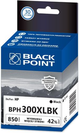 Black Point Hp Tusz Cc641Ee/300Xl Dj F4280/F4272/D2560 Czarny (Cc641Ee/Bph300Xlbk) 