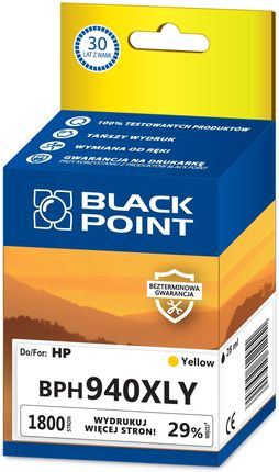 Black Point Hp Tusz C4909Ae/940Xl Officejet Pro 8000 Yellow (C4909Ae/Bph940Xly) 