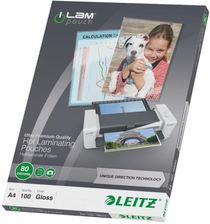 Zdjęcie Leitz  Folia Laminacyjna A4 80Mic. Udt/100 Ark. (74780000)  - Żabno
