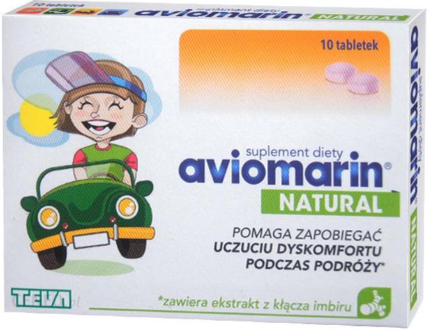 Aviomarin Natural Po 6. Roku Życia 10 Tabletek - Opinie I Ceny Na Ceneo.pl