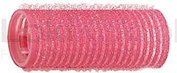 Comair Wałki na rzepy 24 mm różowe