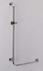 Koło LEHNEN FUNKTION - poręcz prysznicowa, jednoramienna, z gładkim ramieniem pionowym, lewa L102352