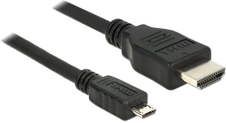 Delock Adapter USB microB - HDMI 1m czarny (83648)