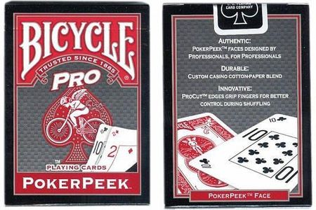 Bicycle Karty Animazing Kartonowe Pro Poker Dual-Index Czerwone