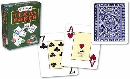 AniMazing Karty Modiano Texas Poker, kartonowe.Kolor czerwony. Nr Art.