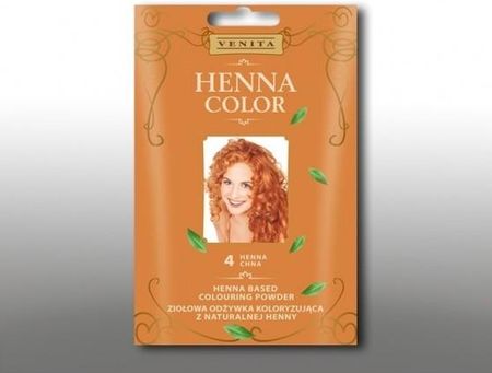 Venita Henna Color Ziołowa Odżywka Koloryzująca Do Włosów Saszetka 4 Chna 30 G