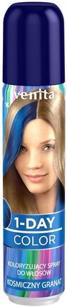 Venita 1-Day Color Spray Spray Do Koloryzacji Włosów Jednodniowy Kosmiczny Granat 50ml