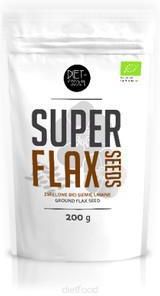 Diet Food Super Flax Seeds Zmielone Bio Siemię Lniane 200G