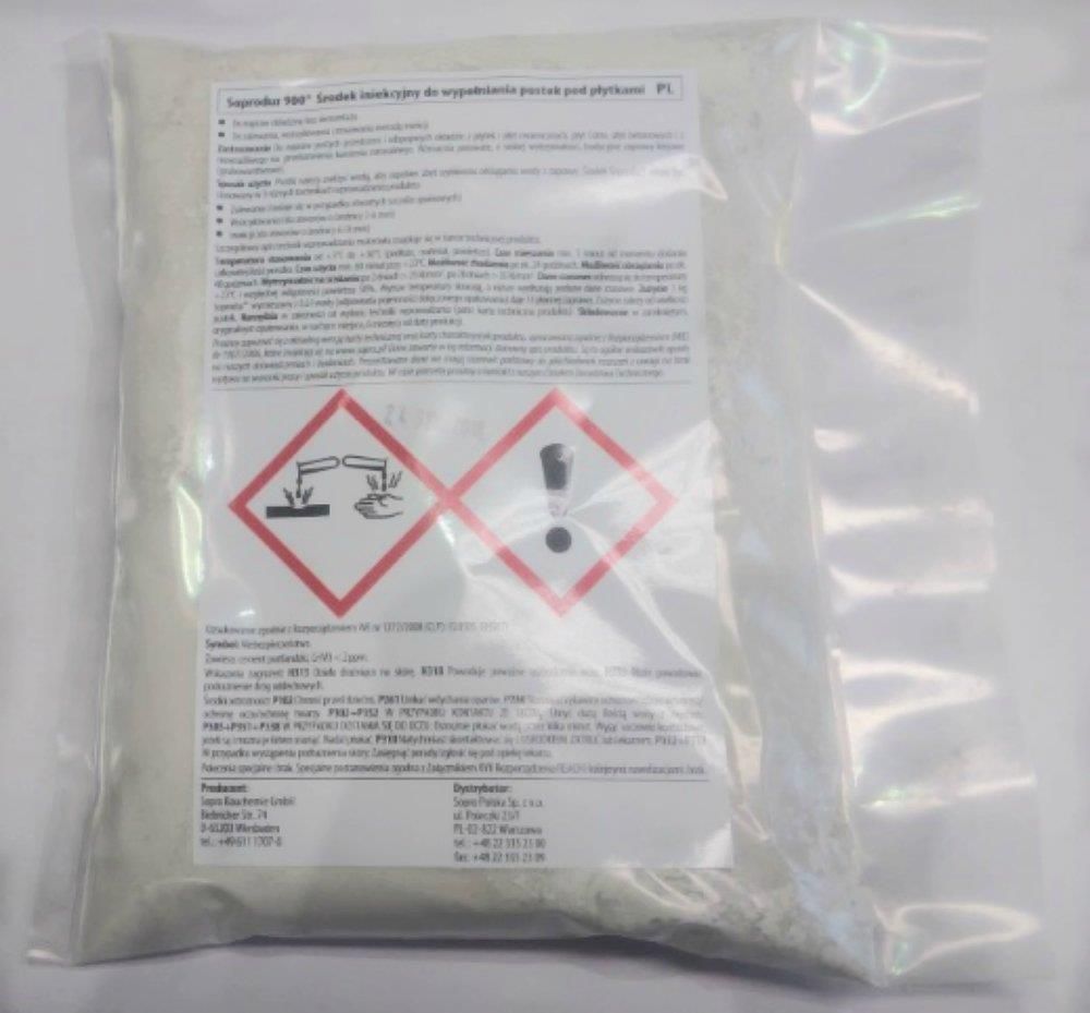 Sopro Soprodur 900 Środek Iniekcyjny Do Wypełniania Pustek Pod Płytkami 0,5 kg - zdjęcie 2 Sopro Soprodur 900 Środek Iniekcyjny Do Wypełniania Pustek Pod Płytkami 0,5 kg