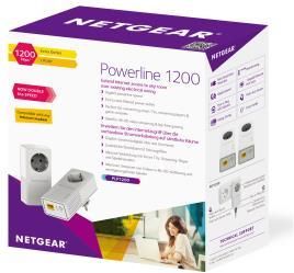 Netgear PLP1200-100PES Powerline – Adattatore 2 Porte Gigabit Per Connessione Ethernet Via Rete Elettrica